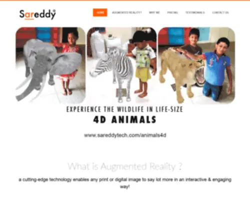 Sareddytech.com(AugmentedReality Company) Screenshot