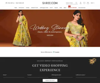 Saree.com(Buy Indian Wedding Sarees at Online Saree Store in USA UK) Screenshot