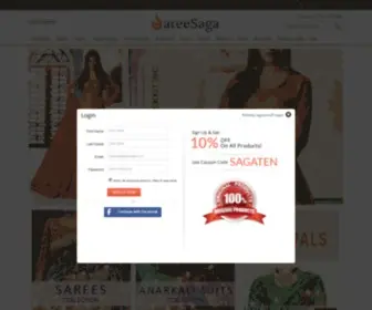 Sareesaga.com(Indian Sarees Online) Screenshot