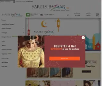 Sareesbazaar.co.nz(Indian Clothing NZ) Screenshot