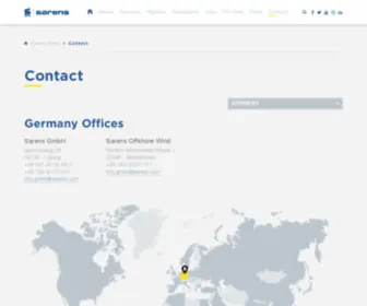 Sarens-GMBH.de(Sarens Global Office Locations) Screenshot