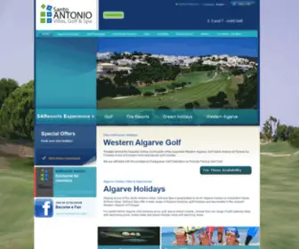 Saresorts.com(Algarve Golf Holidays) Screenshot