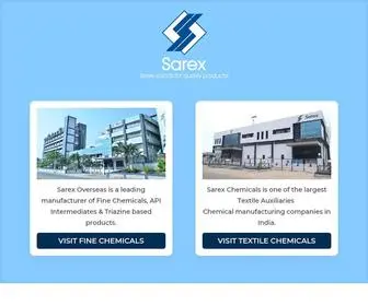 Sarex.com(Chemical Manufacturing Company In India) Screenshot