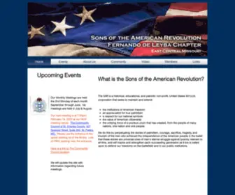 Sarfdl.org(Home page for the Sons of the American Revolution) Screenshot