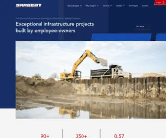 Sargent-Corp.com(Full-Service Contractor) Screenshot