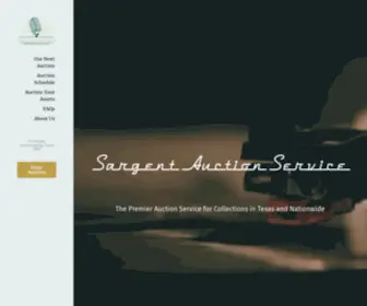 Sargentauction.com(Sargent Auction Service) Screenshot