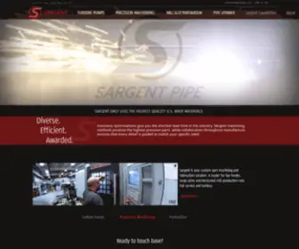 Sargentpipe.com(Sargent Precision Machining) Screenshot