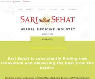 Sari-Sehat.com(PT. Capung Indah Abadi) Screenshot