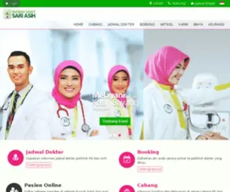 Sariasih.com(RS Sari Asih) Screenshot