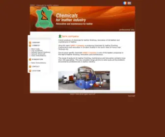 Saric.fr(Chemicals for leather industry) Screenshot