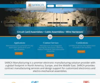 Saricamfg.com(Sarica Manufacturing) Screenshot