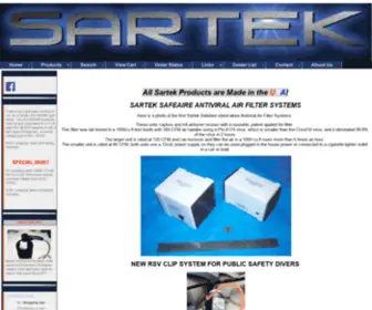 Sarind.com(Sartek Industries) Screenshot