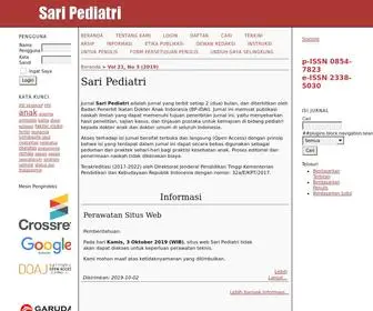 Saripediatri.org(Sari Pediatri) Screenshot