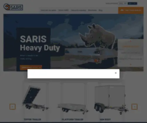Saris.net(Saris Aanhangwagens) Screenshot