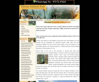 Sariskanationalpark.com(Sariska National Park) Screenshot