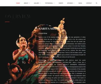 Saritamishra.com(Odissi Dance) Screenshot