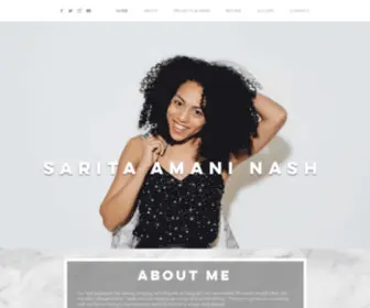 Saritanash.com(Sarita amani nash) Screenshot