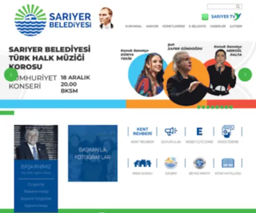 Sariyer.bel.tr(BELEDİYESİ) Screenshot