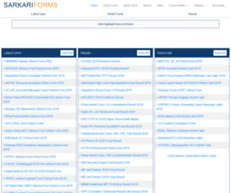 Sarkariforms.com(Sarkari Naukri) Screenshot