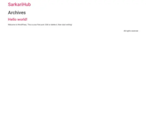 Sarkarihub.org(Sarkari Hub) Screenshot