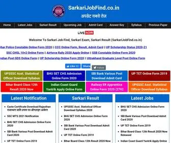 Sarkarijobfind.co.in(Sarkari Job Find) Screenshot