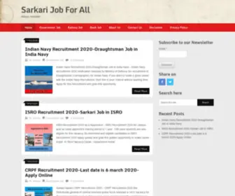 Sarkarijobforall.com(Sarkari job for all website) Screenshot