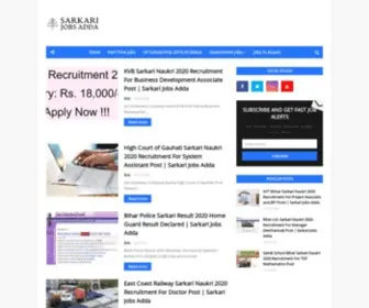 Sarkarijobsadda.com(Sarkari Naukri 2021) Screenshot