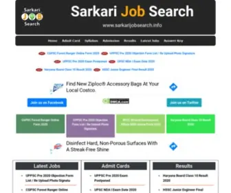 Sarkarijobsearch.info(Sarkari Result) Screenshot