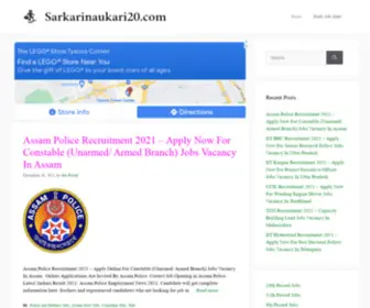 Sarkarinaukari20.com(Sarkari Naukri 2021) Screenshot