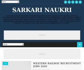 Sarkarinaukrialertindia.com(Sarkari Naukri) Screenshot