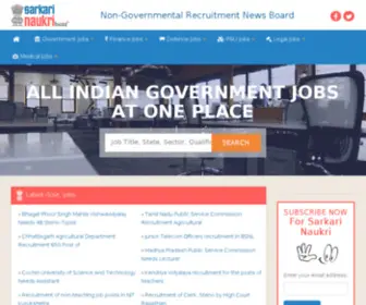 Sarkarinaukribuzz.com(Non-Governmental Recruitment News Board) Screenshot