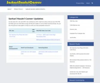 Sarkarinaukricareer.com(Sarkari Naukri Career Updates) Screenshot