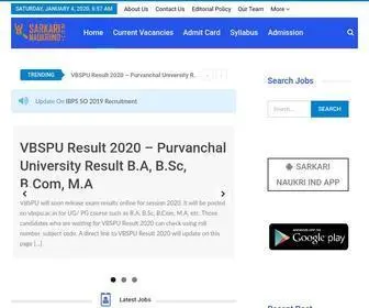 Sarkarinaukriind.com(Sarkari Naukri IND) Screenshot