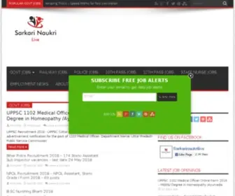 Sarkarinaukrilive.com(SARKARI NAUKRI LIVE) Screenshot