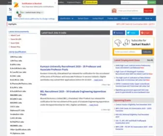 Sarkarinaukriupdates.com(Sarkari NaukriSarkari Exam Results) Screenshot