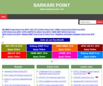 Sarkaripoint.com(Government Job) Screenshot