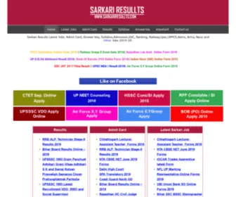 Sarkariresullts.com(Sarkari Resullts) Screenshot