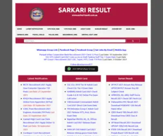 Sarkariresult.com.ua(Result 2021) Screenshot