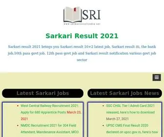 Sarkariresultindia.net(Sarkari Result 2021) Screenshot