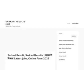 Sarkariresultshub.in(Govt-jobs Govt Jobs Vacancies 2023) Screenshot