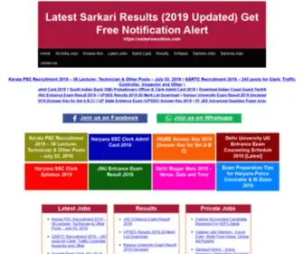 Sarkariresultsss.com(Sarkariresultsss) Screenshot