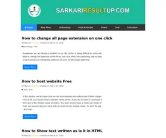 Sarkariresultup.com(Top Categories of Article List) Screenshot