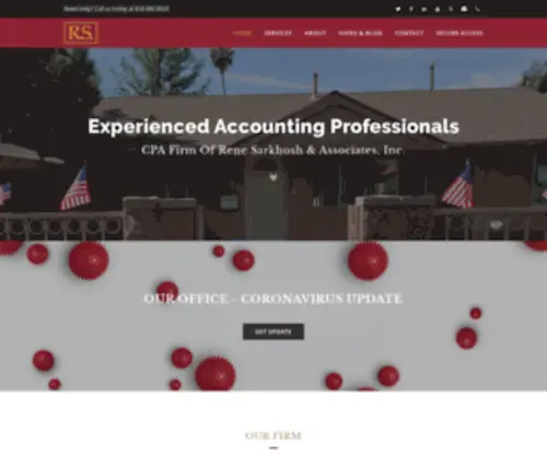 Sarkhosh.com(Accountant Los Angeles) Screenshot