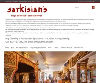 Sarkisian.com(Sarkisian's Rugs & Fine Art) Screenshot