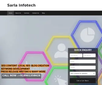 Sarlainfotech.com(Sarla Infotech) Screenshot
