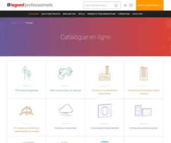 Sarlam.com(Catalogue des produits électriques Legrand pour les professionnels) Screenshot