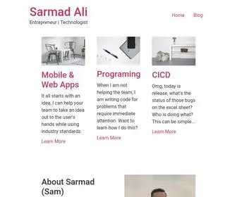 Sarmadali.com(Entrepreneur) Screenshot