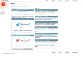 Sarmsoft.com(Resume Manager) Screenshot