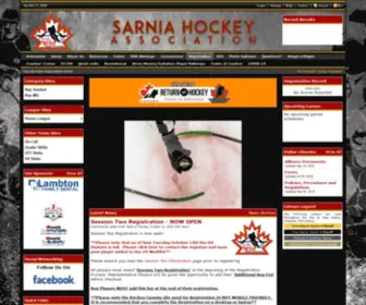 Sarniahockey.com(Sarnia Hockey) Screenshot