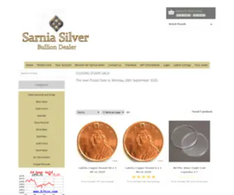 Sarniasilver.com(View some of our eCommerce features) Screenshot